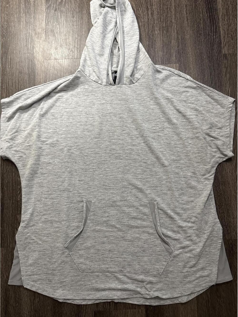 RBX Gray Short Sleeve Hooded Pullover Hoodie